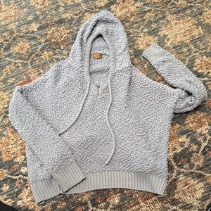 POL Gray Textured Knit Sweater XL